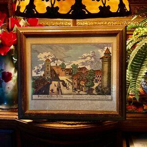 Antique JOHANN ADAM DELSENBACH Nuremberg Copper Engraving Original 1715